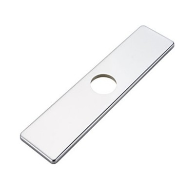 10 Inch Square Bathroom Kitchen Sink Faucet Hole Cover Deck Plate Escutcheon Plate Brushed Nickel