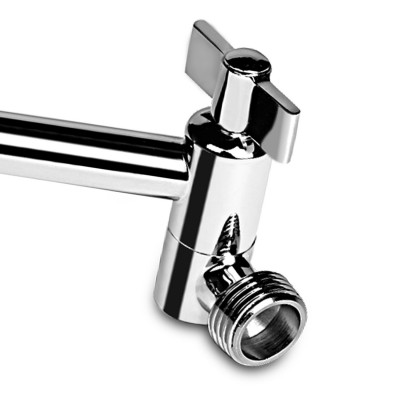 Wholesale adjustable Shower arm chrome set and flange extension for bathroom